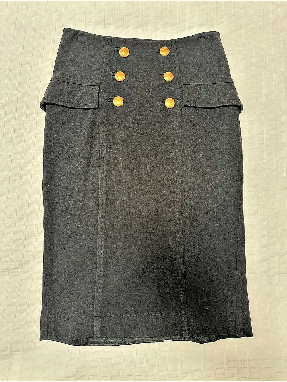 Diane von Furstenberg Panel ‘Manola’ Skirt Black Midi Size 2